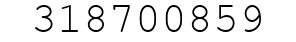 Number 318700859.