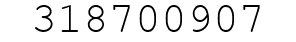 Number 318700907.