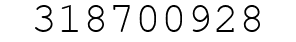 Number 318700928.