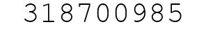 Number 318700985.