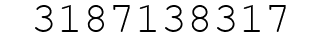 Number 3187138317.
