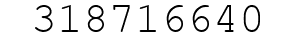 Number 318716640.