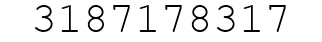 Number 3187178317.