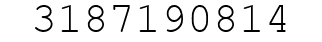 Number 3187190814.