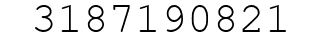 Number 3187190821.