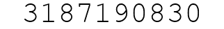 Number 3187190830.