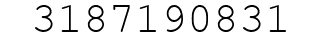 Number 3187190831.
