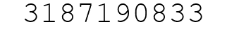 Number 3187190833.