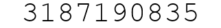 Number 3187190835.