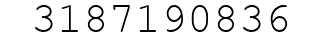 Number 3187190836.