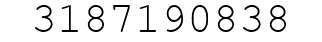 Number 3187190838.