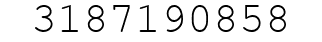 Number 3187190858.