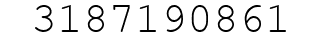 Number 3187190861.