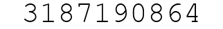 Number 3187190864.