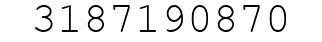 Number 3187190870.