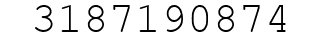 Number 3187190874.