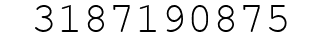 Number 3187190875.