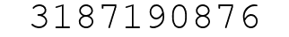 Number 3187190876.
