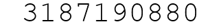 Number 3187190880.