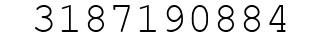 Number 3187190884.