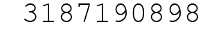 Number 3187190898.