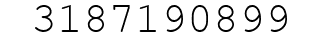 Number 3187190899.