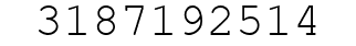Number 3187192514.