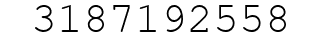 Number 3187192558.