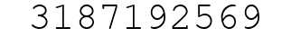 Number 3187192569.