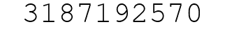 Number 3187192570.