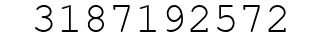 Number 3187192572.