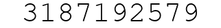 Number 3187192579.