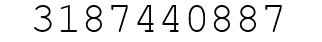 Number 3187440887.
