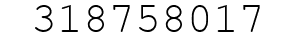 Number 318758017.