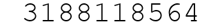 Number 3188118564.