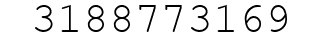 Number 3188773169.
