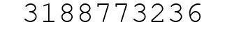 Number 3188773236.