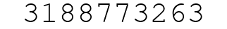 Number 3188773263.