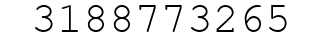 Number 3188773265.