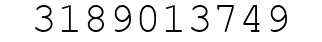 Number 3189013749.