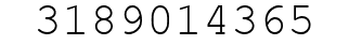 Number 3189014365.