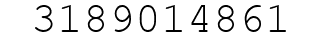 Number 3189014861.