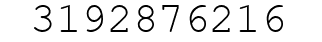 Number 3192876216.