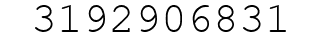 Number 3192906831.