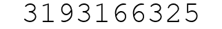 Number 3193166325.