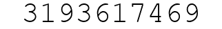 Number 3193617469.
