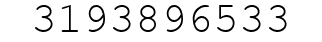 Number 3193896533.