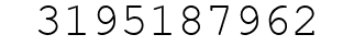 Number 3195187962.