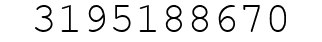 Number 3195188670.