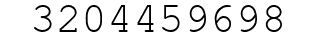 Number 3204459698.
